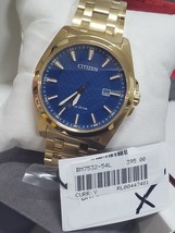 Citizen Eco-Drive Men&#39;s Gold-Tone Calendar Watch 41MM BM7532-54L $395 - £105.90 GBP