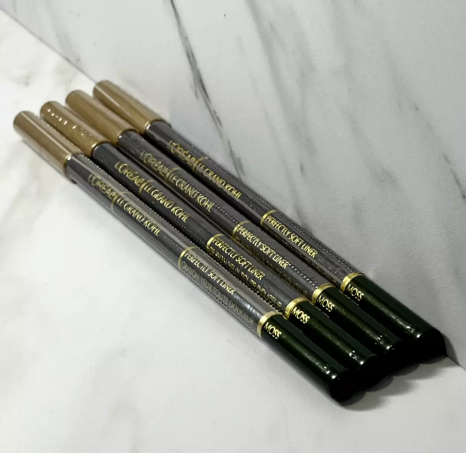 4 X L&#39;oreal Cosmair Le Grand Kohl Perfectly Soft Eyeliner Pencil- MOSS- ... - $12.07