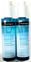 2 Bottles Neutrogena Hydro Boost Hydrating Cleansing Gel Fragrance Free ... - £23.48 GBP