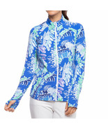 NWT Ladies IBKUL NESSA Royal Blue Long Sleeve Full Zip Golf Jacket Size ... - $1,142.18 MXN