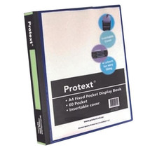 Protext Insert Cover Display Book A4 (Black) - 60 pocket - $37.87