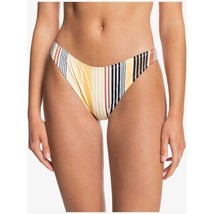 Quiksilver Womens Classic Recycled High Leg Bikini Bottoms Striped Color... - $16.39