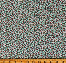 Cotton Floral States Flowers Plants Multicolor Fabric Print by Yard D660.35 - $14.95
