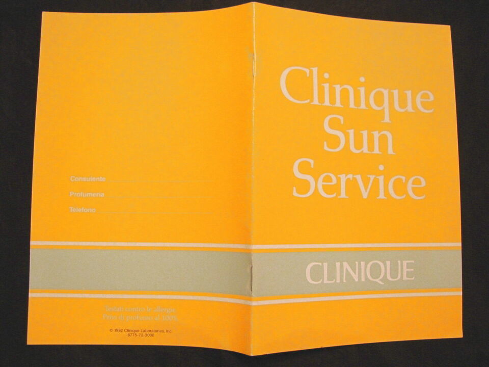 Primary image for 1992 Sun Service Clinic Advertising Pamphlet Solar Cosmetics 8d-
show origina...