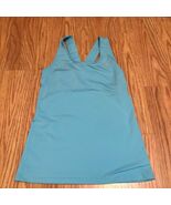 under armor womens jersey tank criss cross back size S/M Blue Gray Heat ... - €16,86 EUR