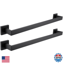 LANC 2pk 20" Matte Black SUS 304 Stainless Steel Wall Mount Towel Bars K... - $74.12