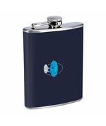 Earth Moon Friends Em1 Flask 8oz Stainless Steel Hip Drinking Whiskey - $306.77 MXN