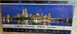 New York Panoramic BGI Buffalo Games 2000 World Trade Cent 750 Jigsaw Puzzle NIB - £11.21 GBP