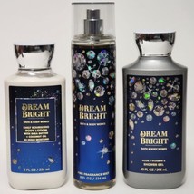 DREAM BRIGHT Bath &amp; Body Works 3 Pc Gift Set Mist - Body Lotion - Shower... - $24.74