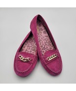 VIONIC Shoes Mesa Size 7.5 Shade of Pink Suede Leather Chain Loafer Slip... - £29.54 GBP