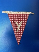 Bombay Duck Flag Bunting Button Together alphabet letter lower case Y pennant - £5.98 GBP