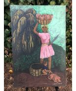 SPEAKS Original MODERN ABSTRACT WEST INDIES ISLAND NATIVES CALIFORNIA AR... - $683.10