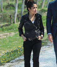 The Hitman’s Wife’s Bodyguard Sonia Kincaid Leather Jacket Black Leather... - £79.92 GBP