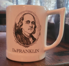 De Franklin Coffee Mug Tea Where Liberty Dwells Dinner High Tea Nevermor... - £13.42 GBP