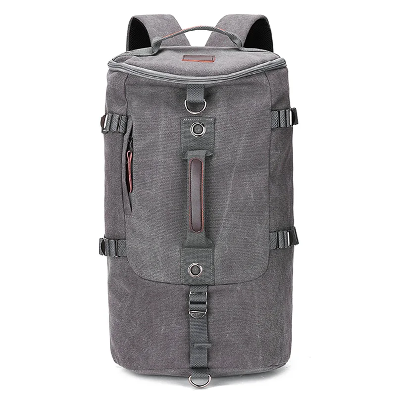 New Large Capacity Rucksack Man Travel Duffle Bag Male Luggage Canvas Bu... - £41.51 GBP
