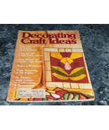Decorating &amp; Craft Ideas Magazine March 1979 Stained Glass Window Quilt - £2.36 GBP