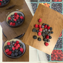 30 delicious fondant berries mix. Blueberries, raspberries, elderberries... - $8.00