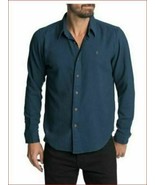 Frye men shirt long sleeves FFF8BWL01 moonlit ocean blue sz M NEW - $59.71 CAD