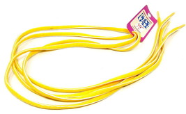 45&quot; Shoelaces Yellow White 1 Pair Round Shoe Laces 7 Eyelet All Ages US ... - £7.55 GBP