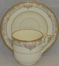 Noritake Barrymore Cup & Saucer Set (Footed) - £18.40 GBP