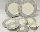 Castleton Lace Dinner Plates Luncheon Bread Plates Saucers Cup Lot of 8 - $42.13