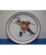 Vintage Norman Rockwell Porcelain Plate &quot;Waiting For Dinner&quot; 6 in With G... - $188.77 MXN
