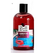 Find Your Happy Place 12 Oz Summertime Sprinklers Berries &amp; Peach Bath Gel - £7.78 GBP