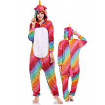Pegasus Unicorn Adult Kigurumi Animal Onesies Cartoon Pajama Halloween Cosplay - £20.90 GBP