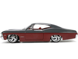 1967 Chevrolet Impala SS Gray and Burgundy with Burgundy Interior &quot;Bigtime Mu... - £29.27 GBP