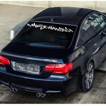 Graffiti Most Wanted Car Sticker Decal Front Rear Windshield Banner Bumper Auto  - £36.18 GBP