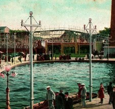 New Haven CT White City Savin Rock Roller Coaster Lagoon UNP DB Postcard... - $4.17