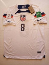 Weston McKennie USA USMNT 2022 World Cup Qatar Stadium White Home Soccer... - $1,311.04 MXN