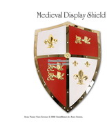Medieval Royal Crusader Lion Shield Armor w/ handle - £46.91 GBP