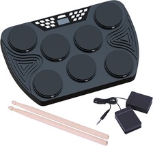 Konix Electronic Drum Set, Tabletop Electric Drum Kit, 7 Pad Portable Di... - $181.99