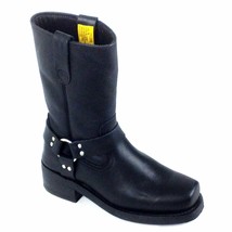 Five Star Climate  Black Men&#39;s 10&quot; Black Leather Upper Boot With Ring St#1012 BL - £91.92 GBP