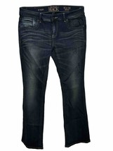 Buckle Black Jeans Womens 30 x 30 Blue Low Rise Straight Stretch Denim - AC - £21.57 GBP