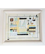 Seascape Sailboat Framed Art Wall hanging Bed Bath &amp; Beyond 11.25&quot;x 9.25&quot; - £11.78 GBP