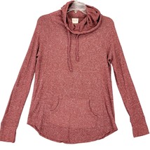 Mossimo Red Brick Hoodie Stretch Classic Long Sleeves Lightweight Women Size S  - $8.10