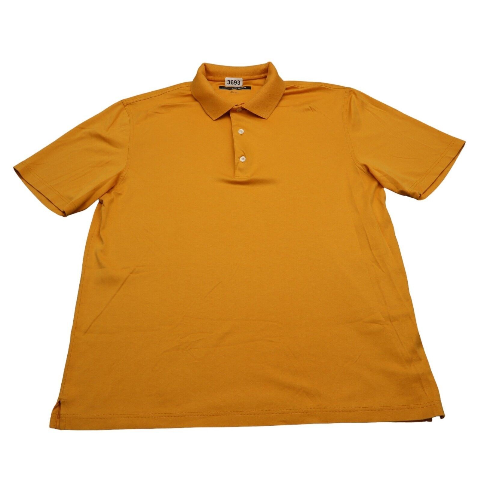 Greg Norman Shirt Mens Large Orange Polo Golf Lightweight Play Dry - £14.08 GBP