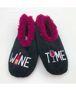 Snoozies Women&#39;s Wine Time  Non Skid Slippers Medium 7/8 - $17.80 CAD