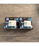 2 Pack Genuine HP 97 C9363WN#140 Ink Cartridge - Tri-Color Exp Dec 2013 - $24.87