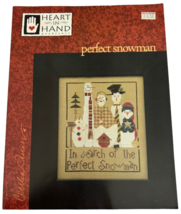 Heart in Hand Cross Stitch Pattern Leaflet In Search of the Perfect Snowman - £7.85 GBP