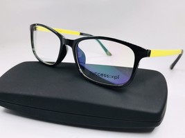 New Designer Inspired SUCCESS XPL Black &amp; Yellow PEYTON Eyeglasses 52mm ... - $39.55