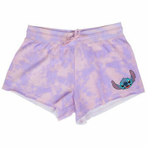 Lilo and Stitch Character Face Tie Dye Shorts Purple - £24.84 GBP