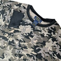 Polo Ralph Lauren Mens Thermal Shirt Size XL Camouflage Waffle Knit Blac... - $23.55