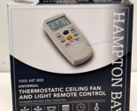 Hampton Bay Universal Ceiling Fan Thermostatic Remote Control With Lcd D... - £26.16 GBP