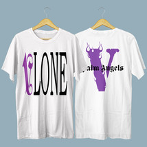 Vlone X Palm Angels Purple Logo T-Shirt S-5XL - £21.22 GBP+