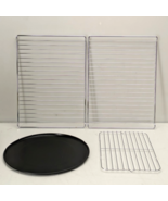 Lot of 4 13” Non-Stick Pizza Pan,  2-Stainless Steel Oven Racks, 1-Broil... - $97.72 CAD