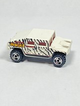 Hummer Jungle Racer Zebra Striped Diecast Toy Car 1991 Vintage - £5.20 GBP