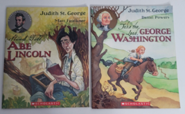 Presidents George Washington &amp; Abe Lincoln Judith St. George Children Books Lot - £4.69 GBP